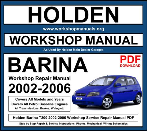 Holden barina 2002 xc workshop manual. - Zmiany środowiska geograficznego w strefie oddziaływania wielkiego miasta.