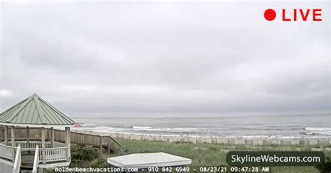 Holden beach live cam. Beaches-N-Cream Live Menu. This camera is only online during business hours. Keep an eye on your favorite place in the world. Holden Beach Community Cameras are publicly shared web cams generously shared with the community. 