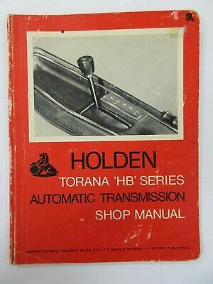 Holden torana hb series automatic transmission shop manual part number m35974. - Antropologia da religião e outros estudos.