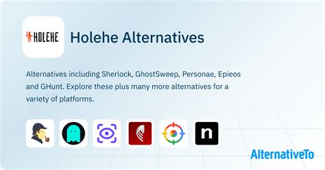 Holehe alternative