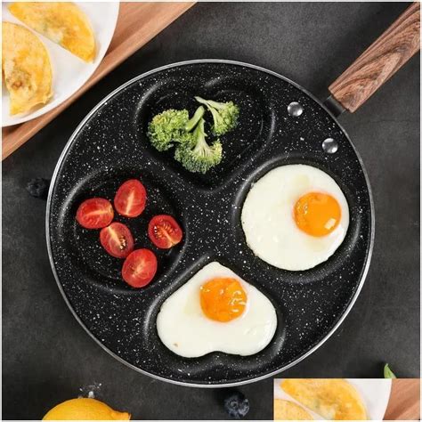 Holes Egg Frying Pan Hamburger Nonstick Pot Aluminum Alloy …