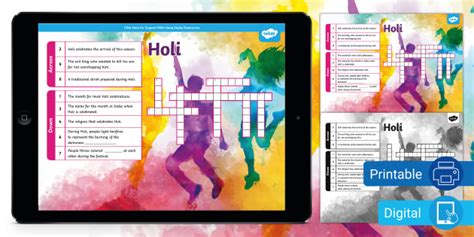 It helps you with Holi celebrant crossword clue answers, som