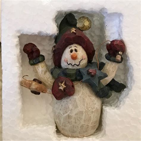 Holiday Boyds Collection Snowman Figurine 9s - Poshmark