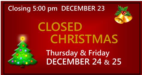 Holiday Closed Signs Printable 2022