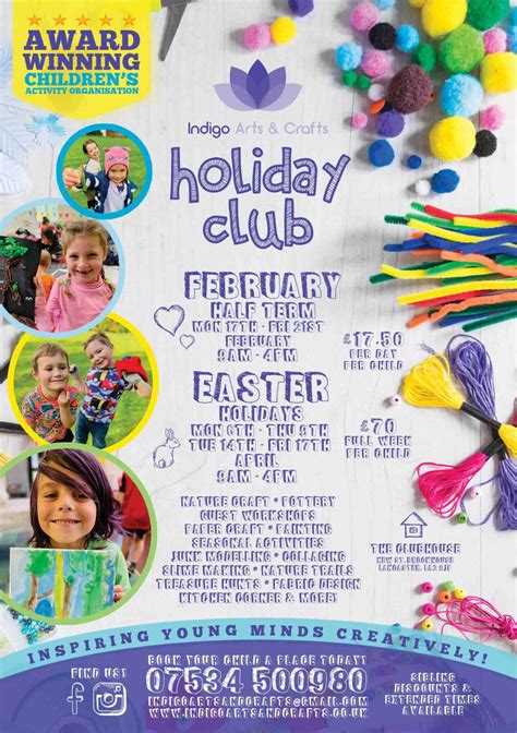 Holiday Club Indigo Arts & Crafts School Holiday Activities