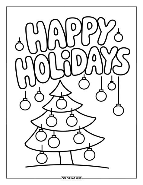 Holiday Coloring Shee