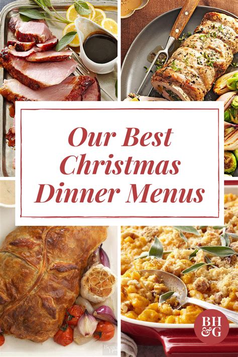 Holiday Dinner Menu