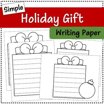 Holiday Gift Writing Paper Teaching Resources Teachers …