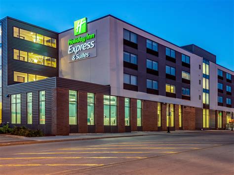 Holiday Inn Express and Library Block PlatteVille WI United