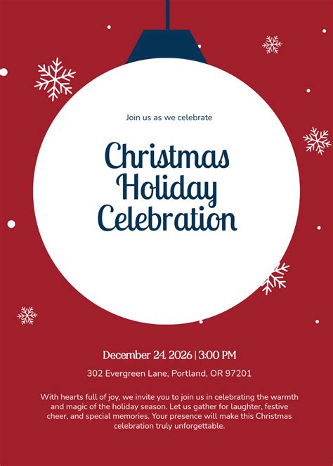 Holiday Invite Template
