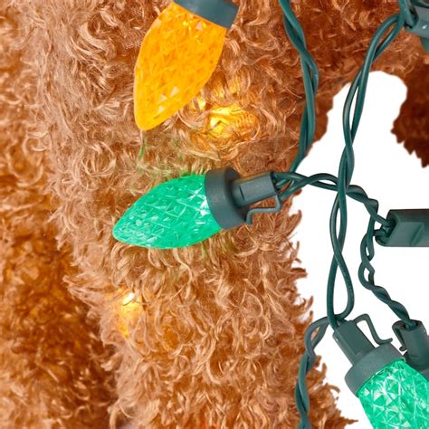 Holiday Living 27in LED Fluffy Doodle with Light String in the Outdoor