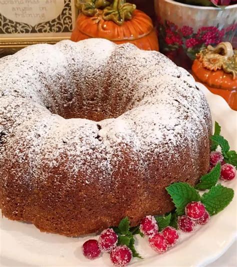 Holiday Pumpkin Cranberry Bundt Cake Norine