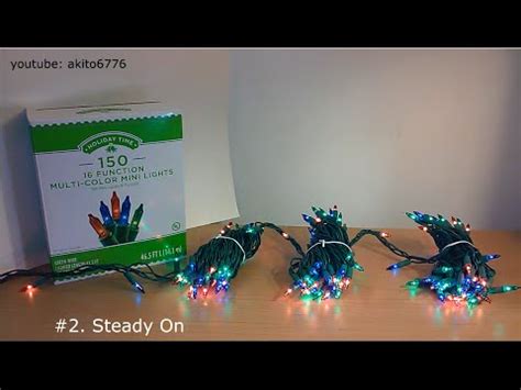 Holiday Time 16 Function Memory Christmas Lights Multi 150 Count for