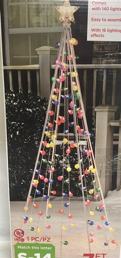 Holiday Time Multi Function Light Up 7 Ft Cone Tree My Quick Buy