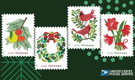 Holiday forever stamps.  Shipped with USPS First Class Mail Data is obtaine...