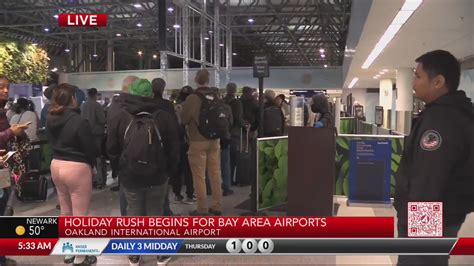 Holiday rush begins for Bay Area airports