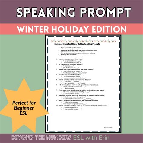 Holiday speaking bamboozle.  Winter Break Speaking Unlisted Hidden from your pr...