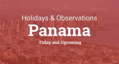 Holidays Today and Upcoming Holidays in Panama - TimeAndDate