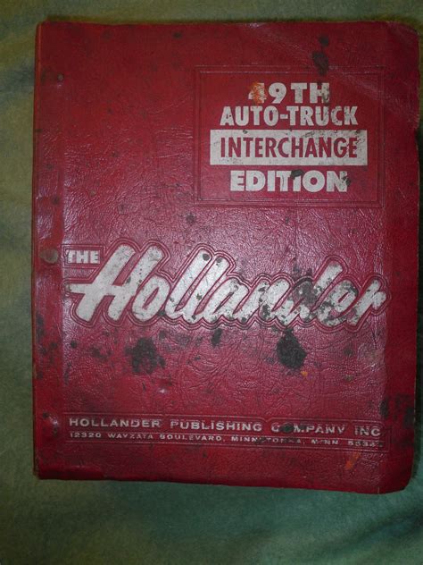 Hollander interchange free download. The Hollander Interchange lists interchanges or comparable part options for almost every car or light truck on the road. This remarkable resource tells you which OEM parts from one vehicle fit or "interchange with" another vehicle. Use the Hollander Interchange to broaden your part options, find less costly alternatives, and pocket the savings. 