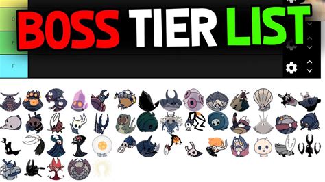 Hollow Knight Boss Tier List Fun Vs Difficulty Youtube