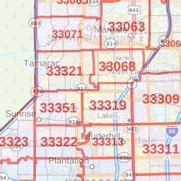 Hollywood Fl Zip Code Map Map Vector