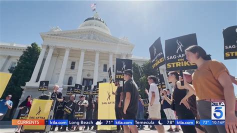 Hollywood actors' strike goes to state capital, Newsom offers to broker negotiations