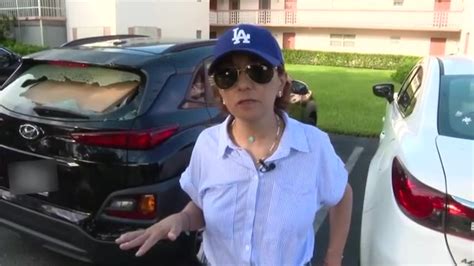 Hollywood woman says video captures neighbor vandalizing her SUV in 55-plus community