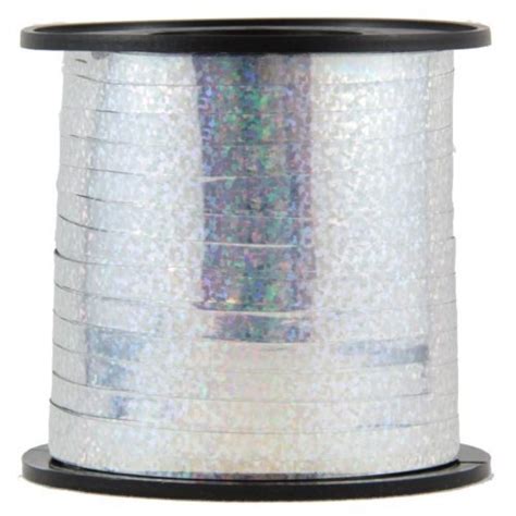 Holographic Metallic Silver Curling Ribbon (225m) Shop 10,000