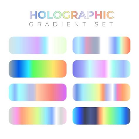 Holographic gradient illustrator. .  ...
