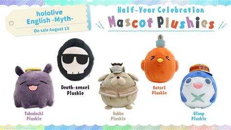 Hololive English mascots plushies are now available for pre …