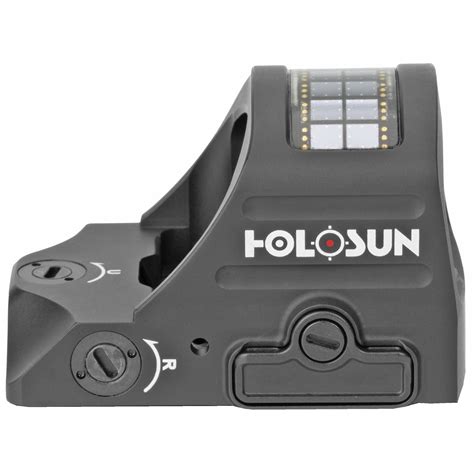Holosun 407C Red Dot, 2 MOA Dot, Black, V2 Optics, Shake Awake, Solar Failsafe, Picatiny Mount. Holosun HS407C-V2. The HS407C is an open reflex optical sight designed for pistol applications. Features include Holosun's Super LED with up to 50k hours battery life, 2MOA dot only, Solar Failsafe, an.... 
