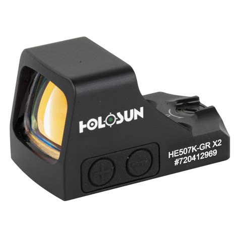 The Holosun 407K-X2 is a great performing sight. The 6 MOA red d
