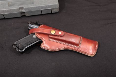 The BlueStone Safety Leather Ruger Mark 22 Holster with Magazine Pouch