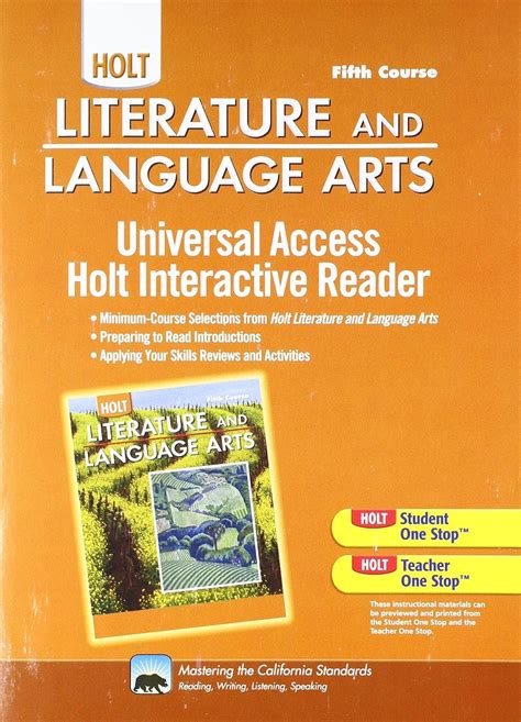 Holt Literature And Language Arts Universal Access Interactive Reader First Course
