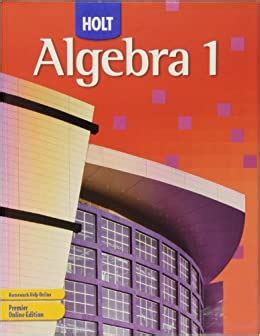 Holt algebra 1 2007 textbook answers. - Manuale di soluzioni per studenti di algebra lineare contemporanea prima edizione.