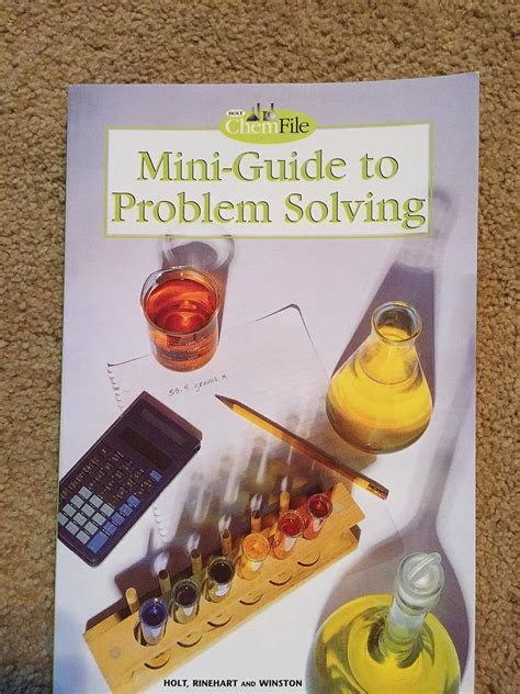 Holt chemistry file mini guide to problem solving. - Microwave engineering pozar solution manual 4.