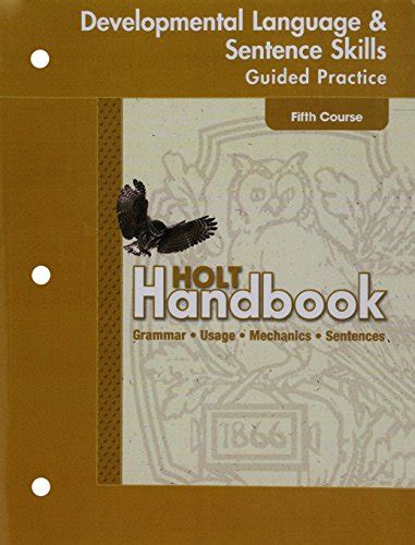 Holt handbook developmental language and sentence skills guided practice fifth course. - Una guida stellare andromedapleiades e sirius.