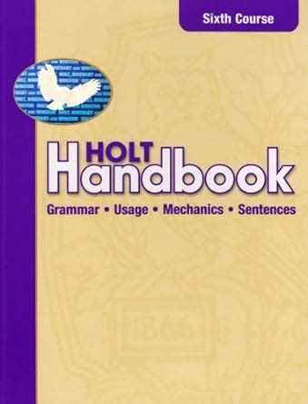 Holt handbook grammar usage mechanics sentences 6th course. - Johann anton ramboux, maler und konservator 1790-1866.