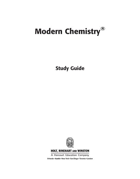 Holt modern chemistry study guide solubility. - Deutschen theorien der idylle von gottsched bis geszner und ihre quellen..