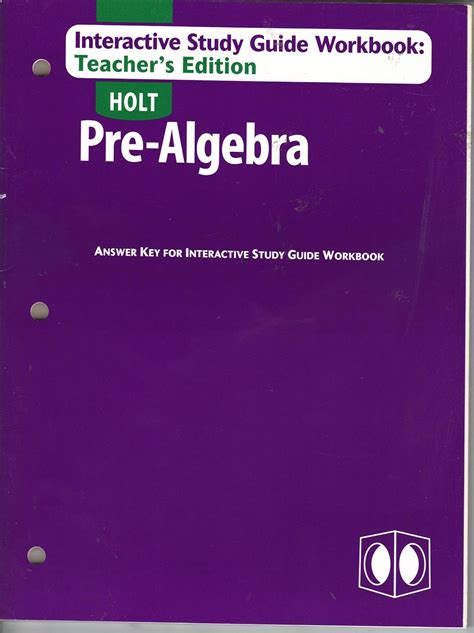 Holt pre algebra interactive study guide workbook with answer key teachers edition. - Manuale di diagnosi del motore perkins 1104d.