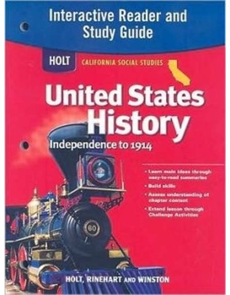 Holt united states history california interactive reader study guide grades 6 8 beginnings to 1914. - Kenmore sewing machine manual for 117 591.