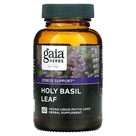 Holy Basil 60 Liquid Phyto-Caps Gaia Herbs Supplement Hub