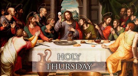 Holy Thursday, from