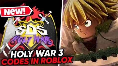 Holy War III codes in Roblox Free Spins XP and more August 2022 