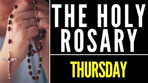 Join our community of dedicated prayer warriors for a live virtual rosary this Thursday. Together, we'll fervently pray the Luminous Mysteries of the Holy Ro...