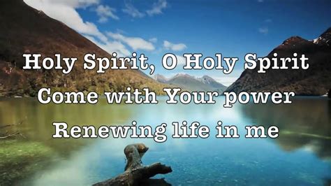 Holy spirit songs. So drained, it's the feelin' You give, oh Lord. Came in and He filled me with bliss. It's a feeling I don't wanna resist, oh Lord. Holy Spirit, show me the way. Hold me with Your tightest embrace ... 