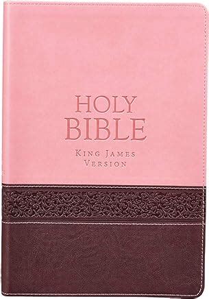 Read Online Holy Bible Kjv Giant Print Edition Twotone Pink  Brown King James Bible By Christian Art Publishers Producer