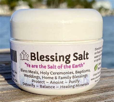 Holy_sailt. Urban ReLeaf Blessing Salt, 6 ounce bag! Blessed Dead Sea Salt from Israel. Protect, Anoint, Purify, Detoxify, Balance, Healing Minerals. In the … 