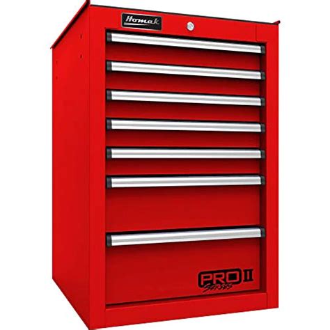 Homak pro 2.  in.  Width, 23.  Pro 2 Series 7-Drawer Side Tool Cabinet features reliab...