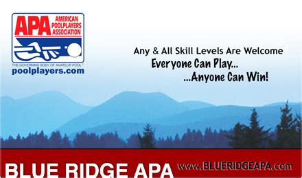 Home - Blue Ridge APA- Billiards across Waynesville Asheville and …